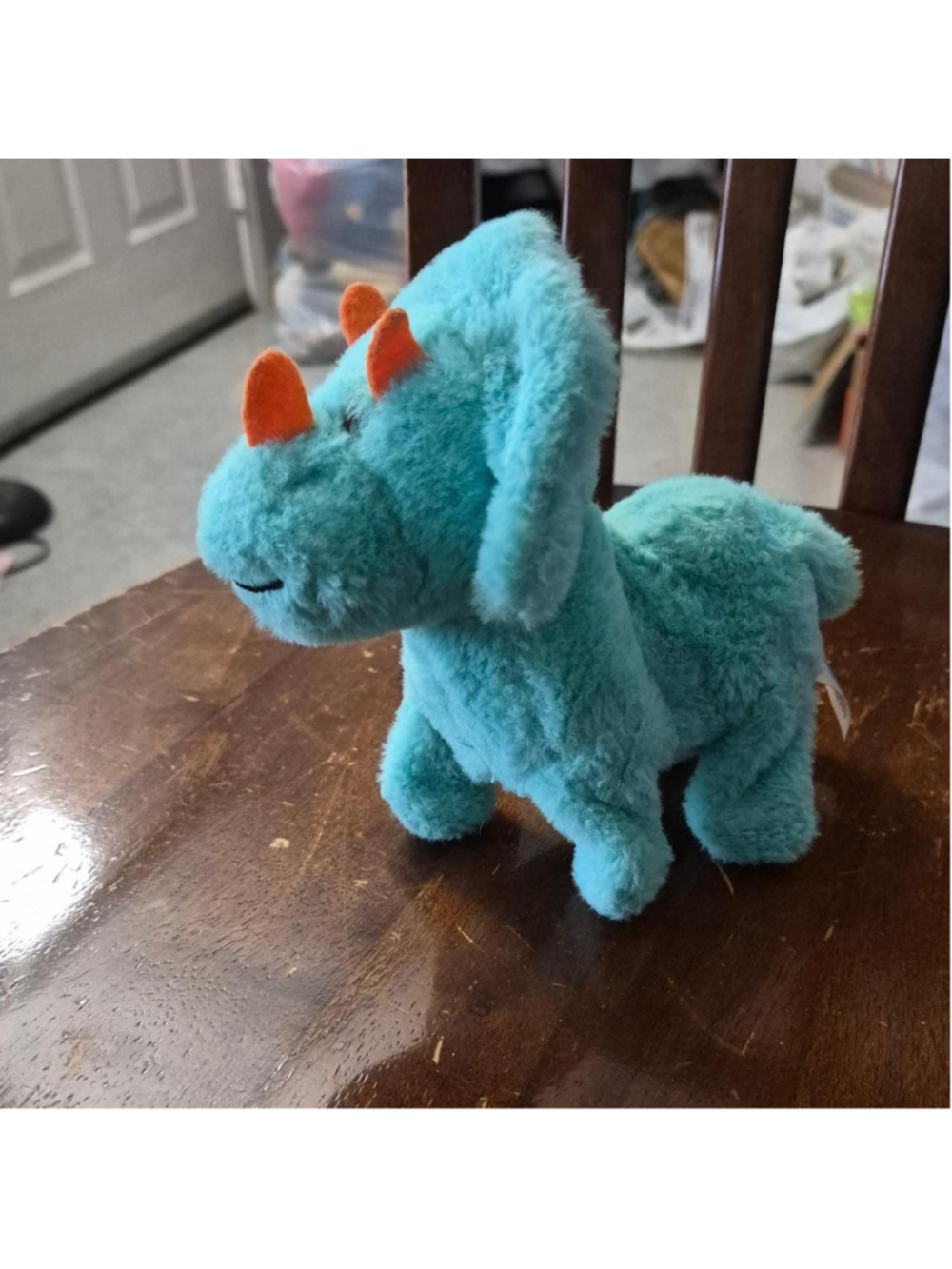 Blue plush dragon with orange horns SOUND DOES NOT WORK #dragon #plush